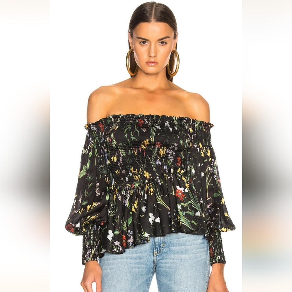 Alexis Floral Off the Shoulder Top Size XS